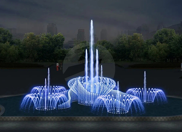 异型音乐水喷泉设计