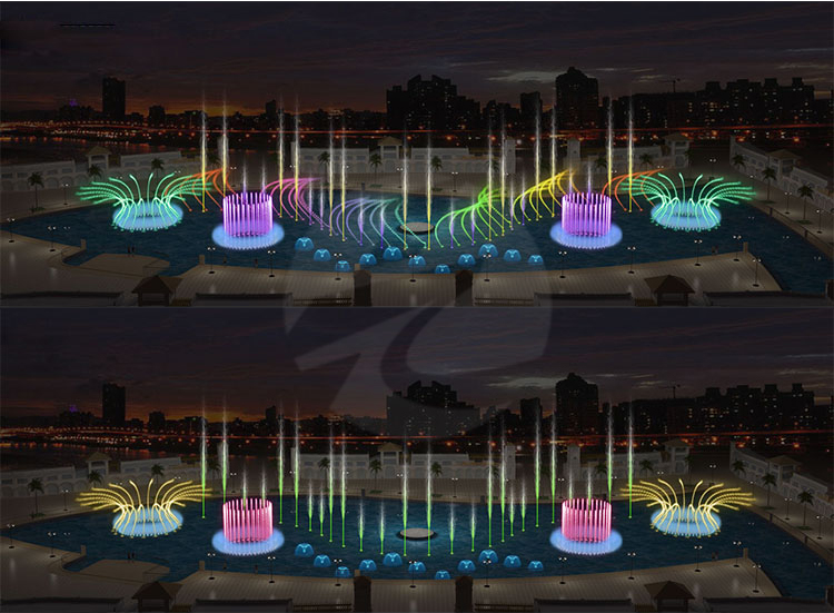 广场水池音乐喷泉设计