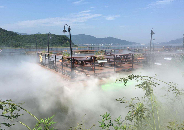 户外餐饮造景降温