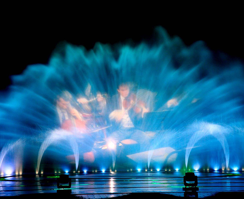 什么是激光水幕投影喷泉？
